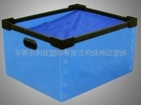 兰色中空板周转箱/中空板黑色配件包装箱/PP中空板物流箱/中空板