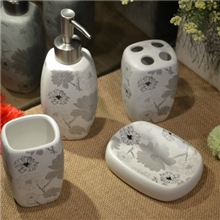 产地批发陶瓷卫生浴室间健康环保抗菌洁具洗漱四件套装家居酒店