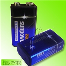 9V充电电池，250MAH，高容量