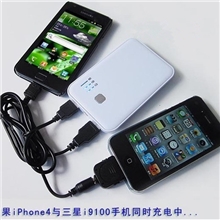 特价移动电源充电宝5000毫安双USB移动电源