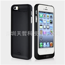 天哲超薄新品iphone5/5s背夹电池2800mah苹果5背夹电池厂家