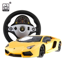 胜雄1:14遥控车模兰博基尼埃文塔多方向盘遥控车玩具车模2924A