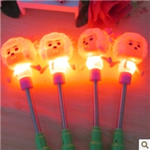 新品卡通喜洋洋弹簧闪光棒儿童发光小玩具热卖地摊热卖义乌批发