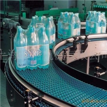 供应啤酒饮料矿物质水输送线滚珠链输送机及相关输送设备