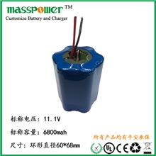 照明类大容量1865011.1V6800mAh锂电池组