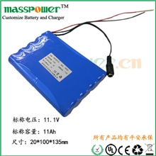 厂家定制18650大容量电池组7.4V11Ah锂电池，锂电池组