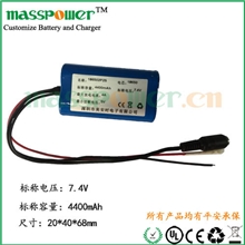 厂家定制18650电池组7.4V4400mAh锂电池，锂电池组