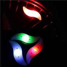 自行车警示灯山地车装备幅条灯钢丝条硅胶灯