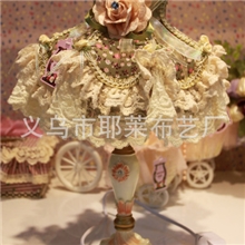厂家直销全新热推台灯蕾丝布艺欧式台灯