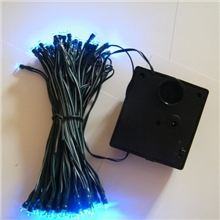 供应LED太阳能灯串LED蓝色太阳能圣诞灯串LED太阳能灯串