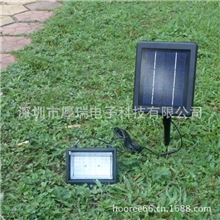 厂家直销新款太阳能泛光灯射灯30LED投光灯轨道灯