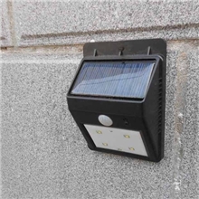 太阳能人体感应灯4LED贴片式壁灯庭院灯花园灯