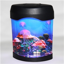 供应水母水族箱电子水母减压新奇特海底世界背景情人节礼物