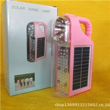 新款太阳能手提野营灯独家专利双层太阳能板移动应急充电设备