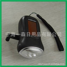 工厂大量供应LED手摇发电手电筒，太阳能充电手电筒，礼品电筒