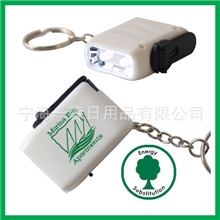 热销2LED迷你小手摇手电筒，手摇钥匙扣手电筒货号ESCL05