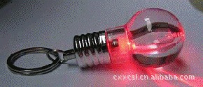 6601│七彩钥匙扣灯│灯泡钥匙扣灯│塑料钥匙扣灯│透明钥匙扣灯
