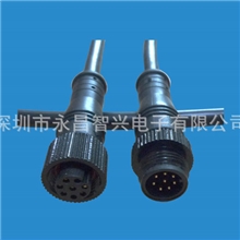 加工定制公母防水连接器DC防水接头线