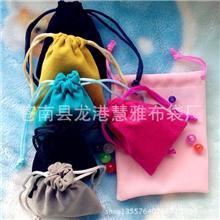 出口检测报告7*9CM加厚小束口绒布袋现货零售批发