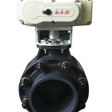 供应电动法兰PVC蝶阀(图)，法兰式电动UPVC蝶阀