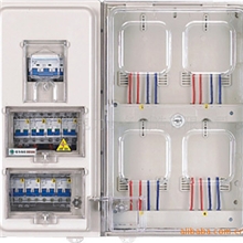 塑料电表箱,pc透明电表箱,单相四位机械式电表箱（左右结构）