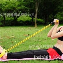 供应脚踏拉力器健身器T字型拉力绳美腿拉力绳减肥/瘦身