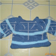 毛线公仔毛衣（银色提花长11高10CM）