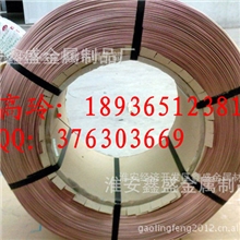 江苏紫铜轮胎钢丝风管红铜钢丝高强度镀铜钢丝油淬火镀铜丝