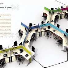 提供屏风办公桌款式办公屏风上门测量设计出图上海奔创厂家服务
