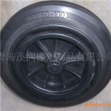 低价供应优质8寸垃圾桶轮子胶粉实心轮子消防推车轮子