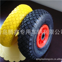 青岛轮胎厂供应各种颜色充气轮发泡轮pu轮胎pu发泡轮胎