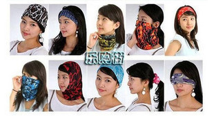 自行车百变无缝户外头巾魔术骷髅骑行运动面巾围脖防尘面罩