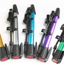 自行车迷你高压便携铝合金打气筒篮球脚踏家用山地充气筒骑行装备