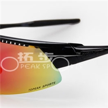 2010最新款TOPEAK眼镜拓步TSR902/TR90材质运动/骑行眼镜亮黑