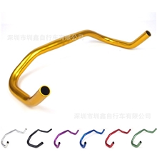 厂价直销亮面死飞牛角把羊角把场地车弯把死飞车牛把25.4