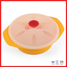 厂家供应硅胶蒸锅圆形蒸锅微波炉蒸锅料理盒