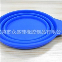 现款销售硅胶碗套可折叠硅胶碗宠物硅胶碗