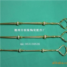 厂家直销水果盘吊架、皇冠型锌合金三层金色吊盘架