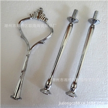 水果盘吊架蛋糕盘支架皇冠型银色三层盘支架蛋糕盘吊架串盘架
