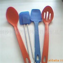 供应硅胶餐具牛油刮/汤匙/穿孔匙羹(图)