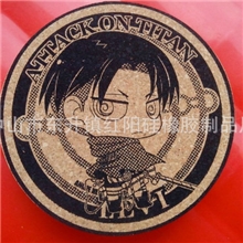 厂家生产软木垫餐垫木质纯色背胶软木垫