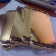 Apple手机黄金版表面处理iPhone5DIY电镀24K金加工