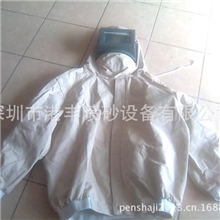 港丰厂价批发加厚帆布喷砂机防护服耐磨耐喷带呼吸进气管