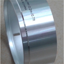 提供专业的表面处理,噴砂+陽極銀色+印刷+鑽切相机镜头环