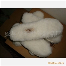 厂家大量供应高密度皮料毛绒皮毛一体羊毛鞋垫