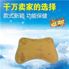 热销推荐马鞍型卡通童枕100%纤维素宝宝枕头