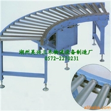 供应湖州转弯滚筒输送机,90度弯道辊道输送机