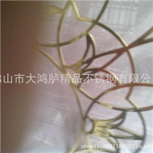 经典欧式新款不锈钢香槟金花格激光镂空隔断屏风佛山专业生产厂家