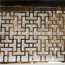 别墅精品欧式新款玫瑰金不锈钢窗格子来图来样定制加工镀古铜色