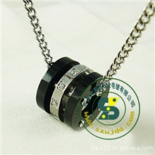 低价表面处理不锈钢吊坠间电IP黑色金色